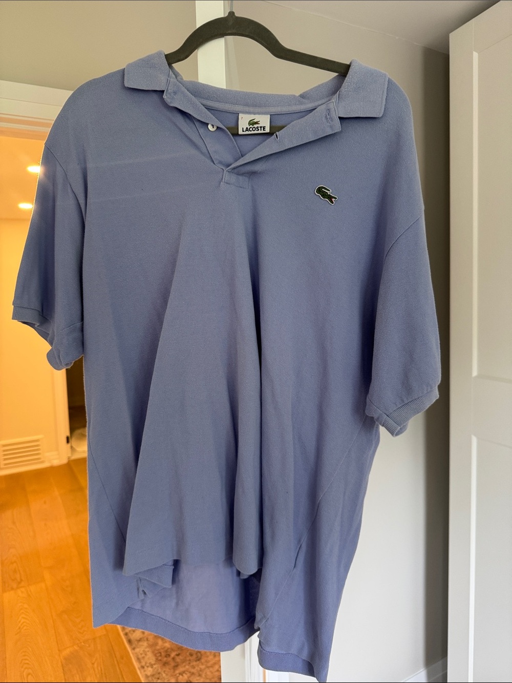 Lacoste Men's Light Lavender Polo with Crocodile Logo